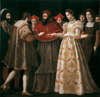 Jacopo di Chimenti da Empoli (Firenze 1551-1640), “Nozze di Caterina de’ Medici con Enrico di Valois”, 1600