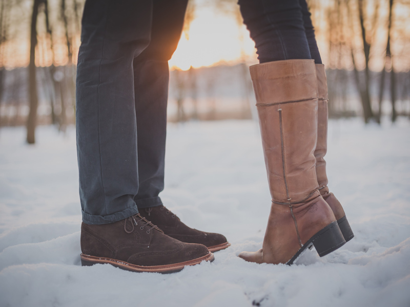 Scarpe invernali uomo, tenere caldi stivaletti