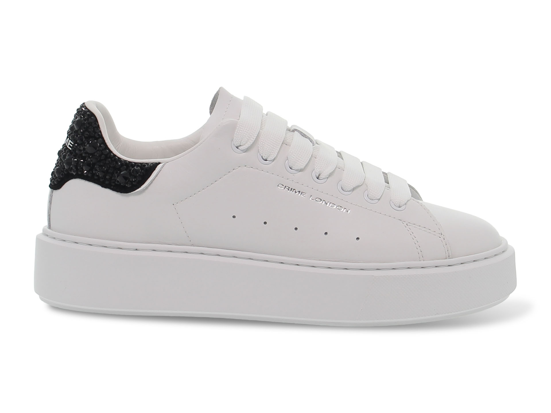 Sneakers Crime London 28706 BN in white leather - Women's