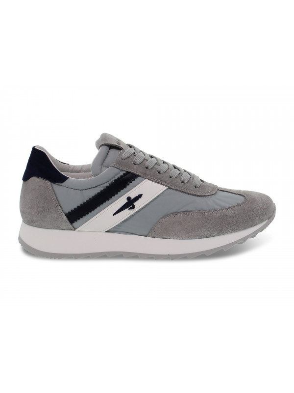 Sneakers Cesare Paciotti 4us JOHNNY 4US in camoscio e nylon grigio e grigio chiaro