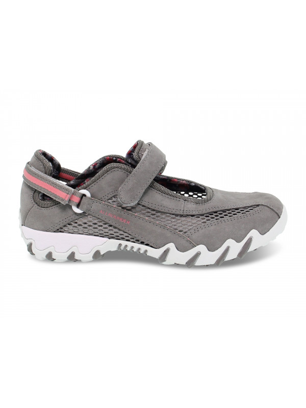 Scarpa bassa Allrounder by Mephisto NIRO in camoscio e tessuto piombo e grigio