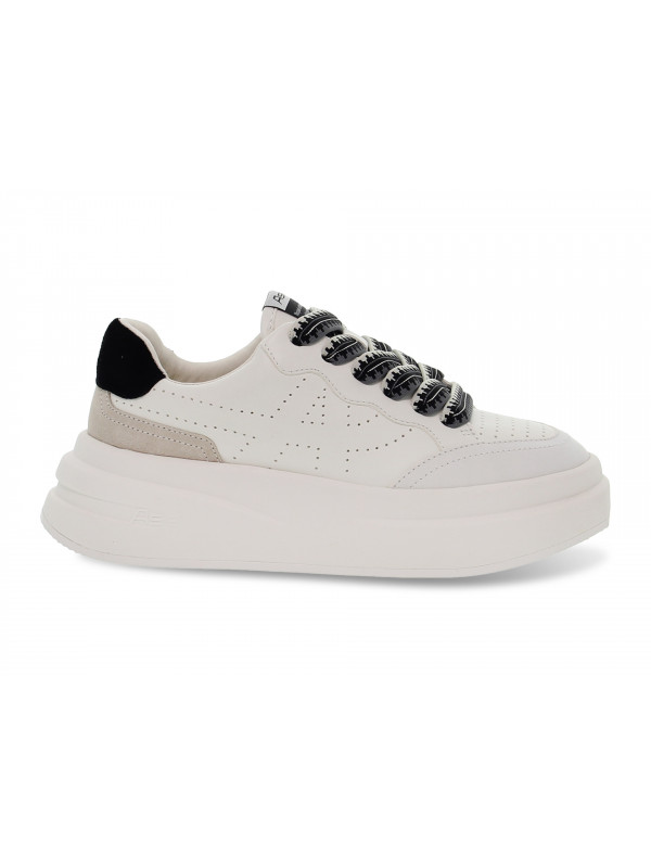 Sneakers Ash IMPULS BIS in nabuk e camoscio bianco e nero