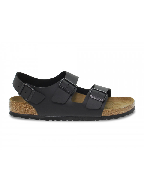 Sandalo Birkenstock MILANO in birkoflor nero