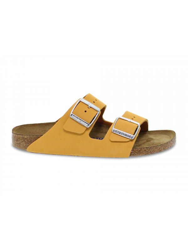 Sandalo basso Birkenstock ARIZONA in nabuk arancio