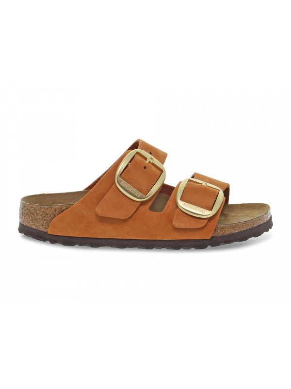 Sandalo basso Birkenstock ARIZONA BIG BUCKLE in nabuk arancio