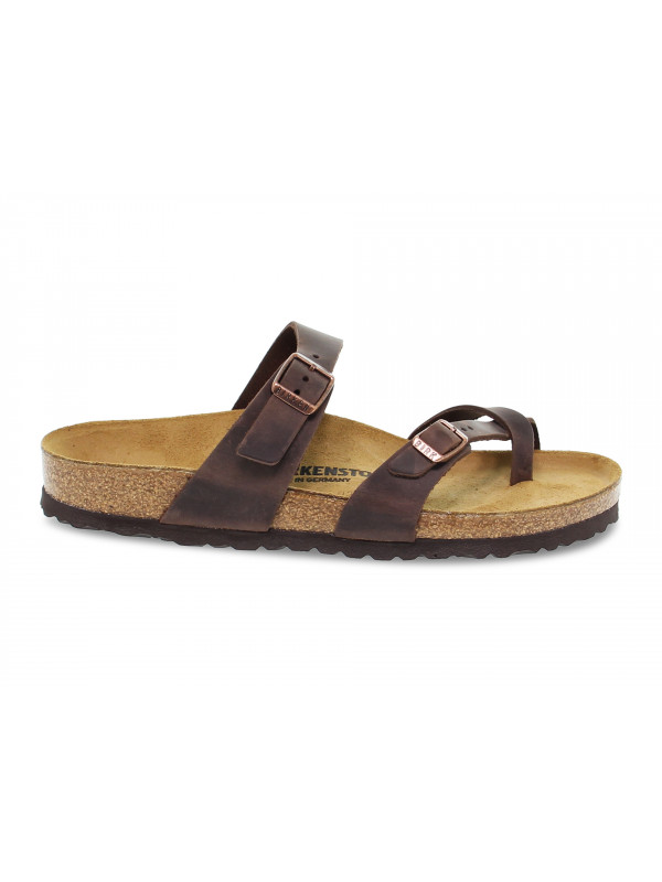 Sandalo Birkenstock MAYARI in pelle habana