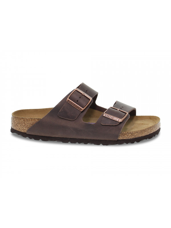 Sandalo Birkenstock ARIZONA SOFT FOOTBED in pelle habana