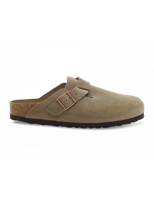 Sandalo Birkenstock BOSTON in pelle tabacco