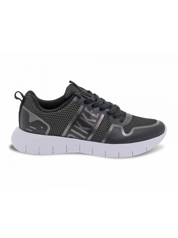 Sneakers Bikkembergs FREDERIC LOW TOP LACE UP in tessuto e gommato nero e metallo