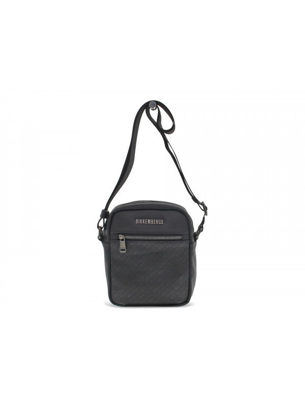 Borsa Bikkembergs REPORTER ALL OVER in ecopelle e tessuto nero