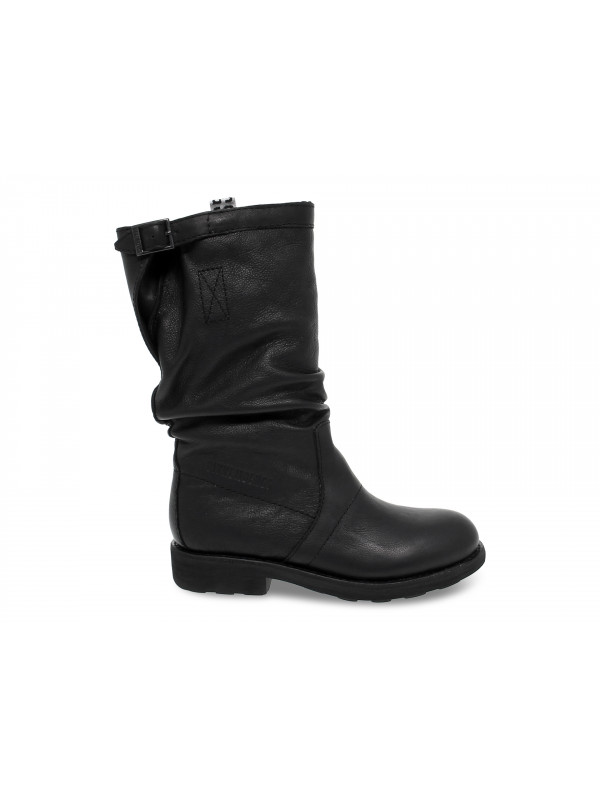 Stivale Bikkembergs VINTAGE BIKER VIETTA in pelle nero