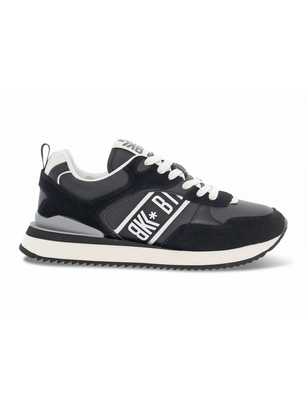 Sneakers Bikkembergs in ecopelle e camoscio nero e bianco