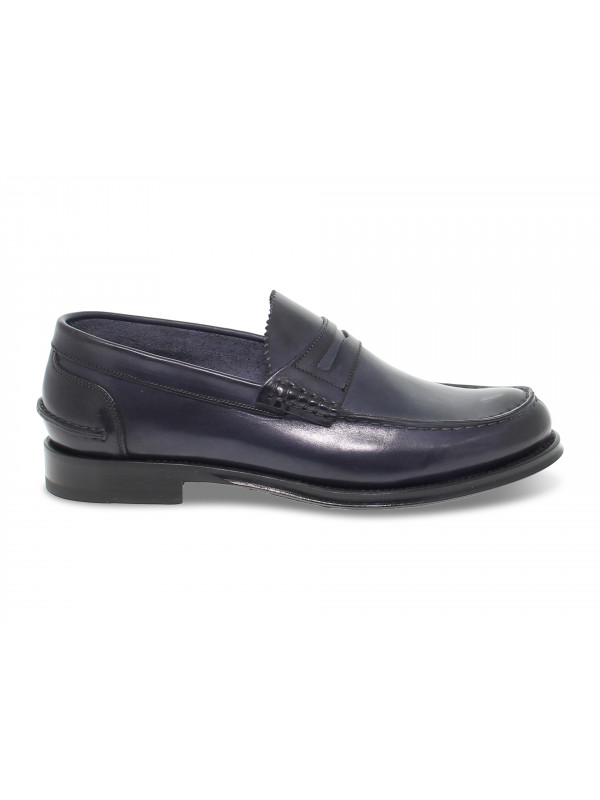 Mocassino Brecos COLLEGE INGLESE in pelle blu