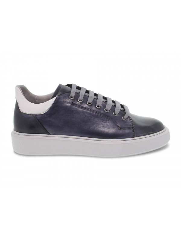 Sneakers Brecos WIMBLEDON in pelle blu e grigio