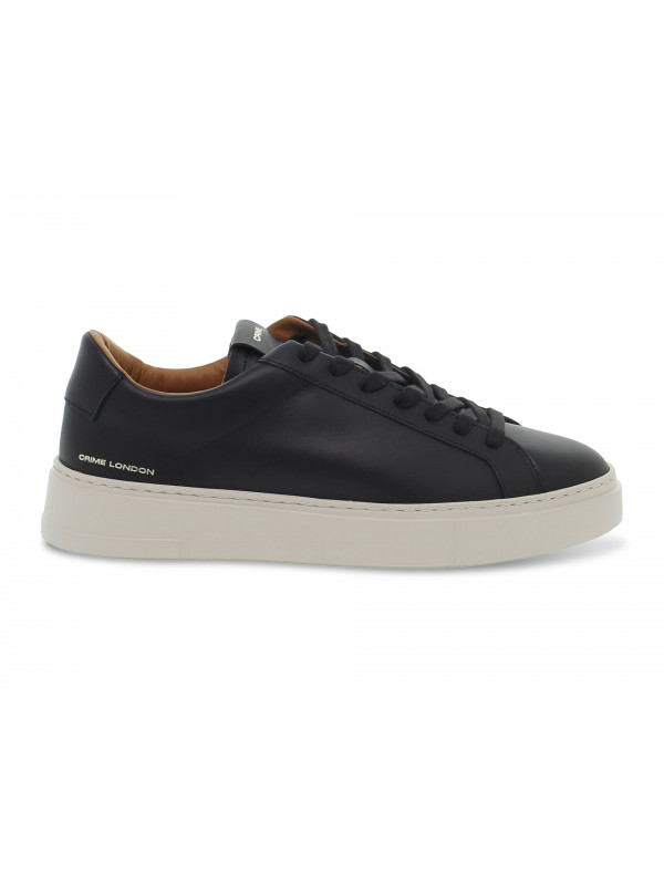 Sneakers Crime London WEIGHTLESS LOW TOP in pelle nero