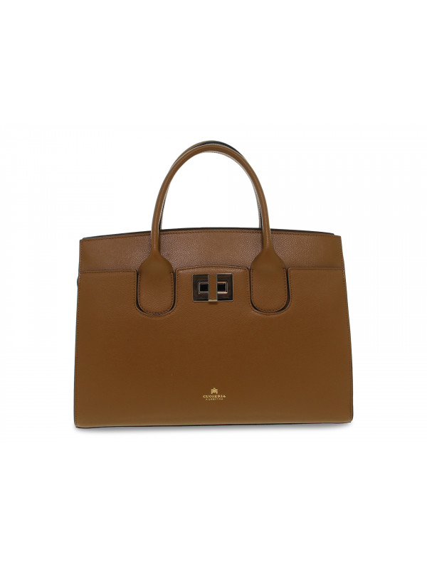 Borsa a mano Cuoieria Fiorentina BELLA LARGE TOTE BAG CON ACCESSORIO METALLO in pelle cuoio Guidi Calzature Saldi Primavera Estate 2024 Guidi Calzature