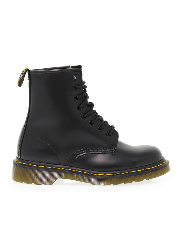 Polacco Dr. Martens 8 EYE BOOT BLACK SMOOTH in pelle nero