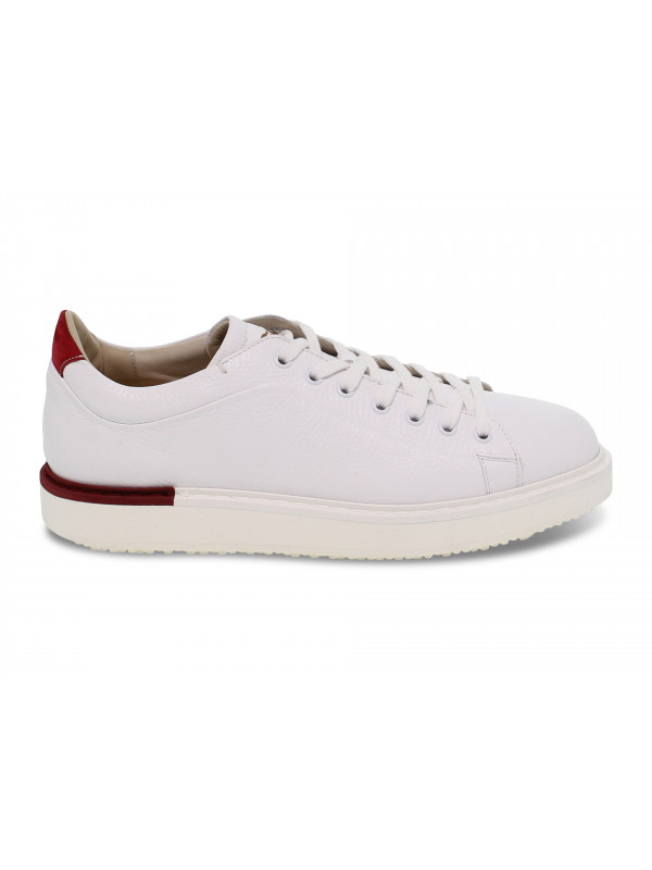 Sneakers Fabi WIMBLEDON in pelle bianco e rosso