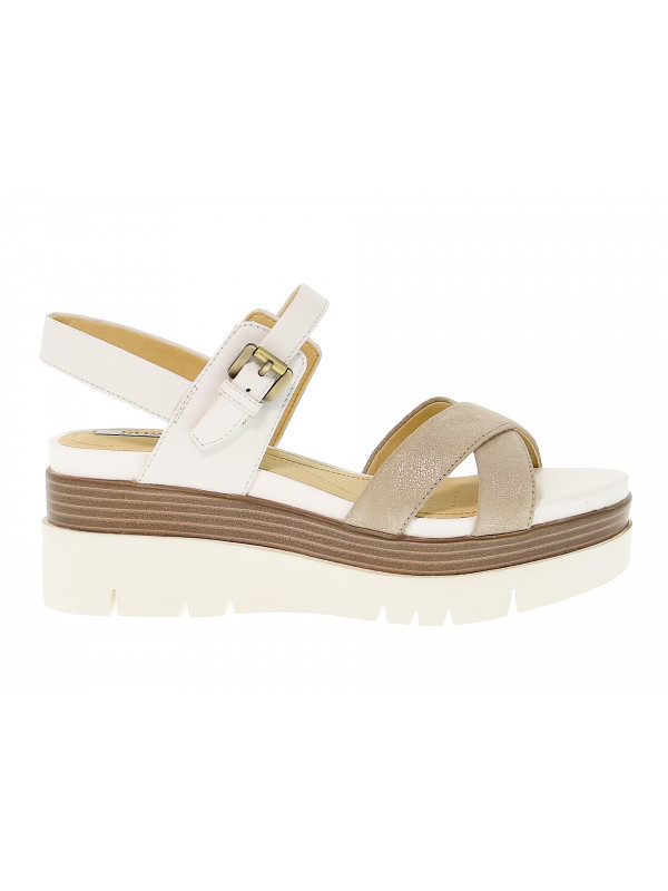 Sandalo con tacco Geox RADWA in pelle Guidi Calzature Saldi