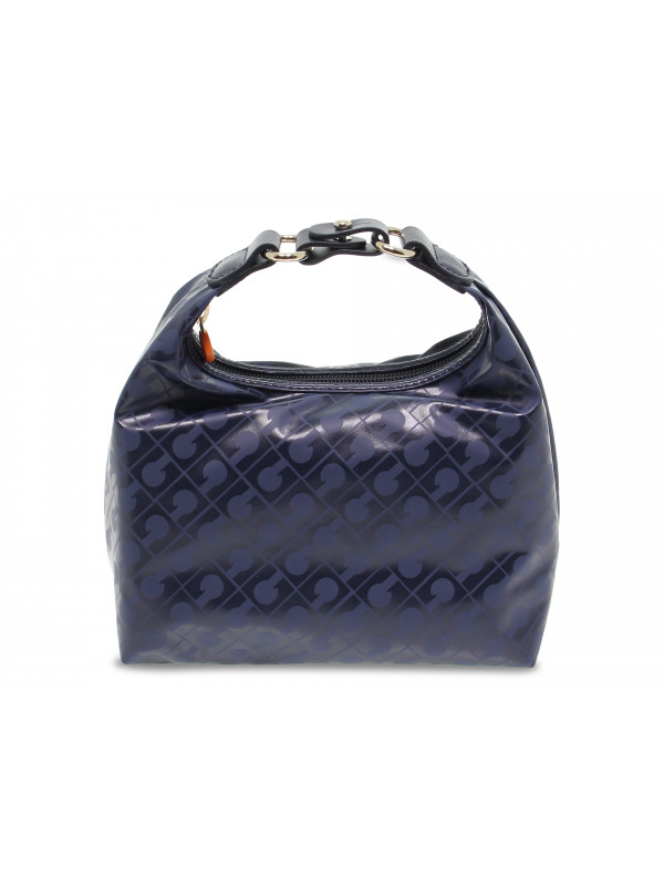 Borsa a mano Gherardini EASY BEAUTY MEZZANOTTE in tessuto e pelle blu