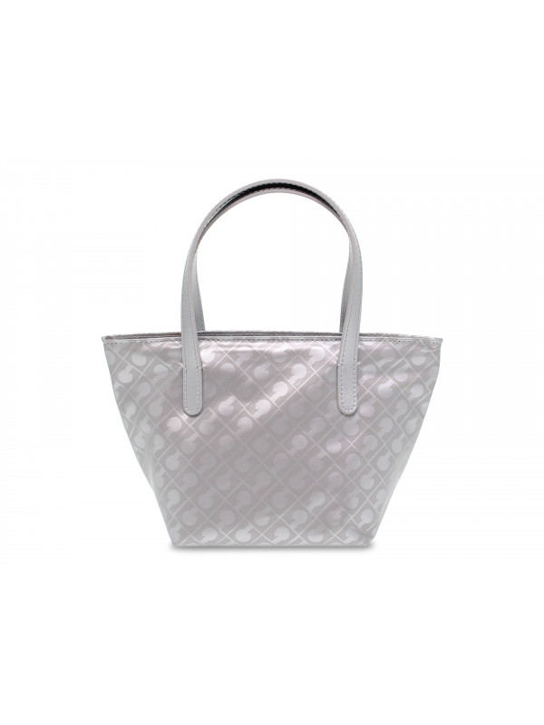 Shopping bag Gherardini EASY SHOPPING BAG MINI in tessuto e pelle grigio