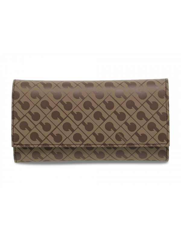 Portafoglio Gherardini EASY PORTAFOGLIO in tessuto e pelle testa di moro