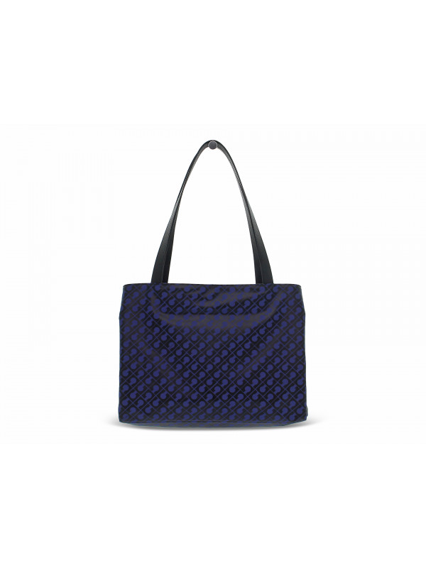 Shopping bag Gherardini SOFTY SHOPPING BAG ODISSEY in tessuto e pelle blu Guidi Calzature Saldi Primavera Estate 2024 Guidi Calzature
