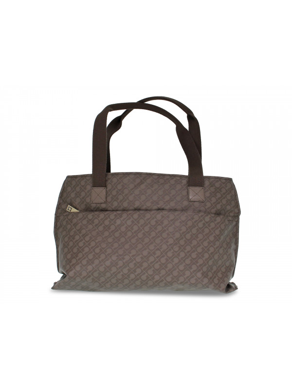 Shopping bag Gherardini SOFTY SHOPPING BAG in tessuto e pelle roccia