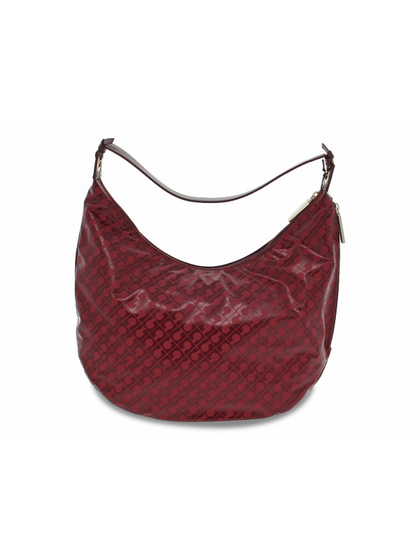 Shopping bag Gherardini SOFTY HOBO MOSTO in tessuto e pelle rosso