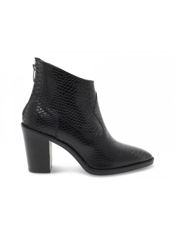 Tronchetto pitonato nero outlet