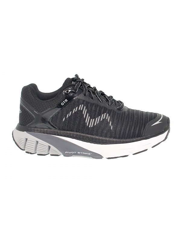 Sneakers MBT GTR RUNNING M in tessuto e ecopelle nero e grigio