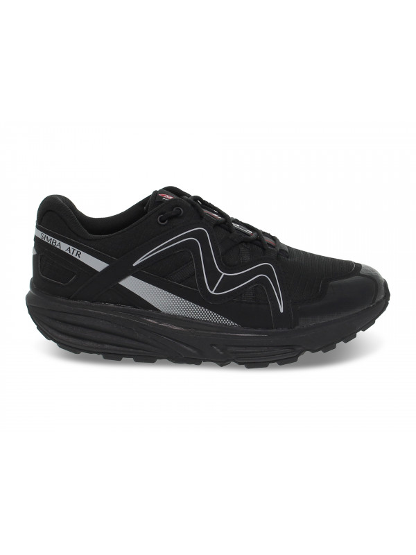 Sneakers MBT SIMBA ATR M in nylon e ecopelle nero e grigio
