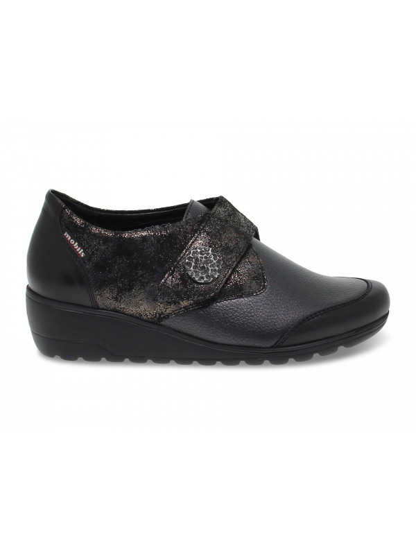 Scarpa bassa Mephisto BRANDA MOBILS ERGONOMIC in pelle e stampato nero