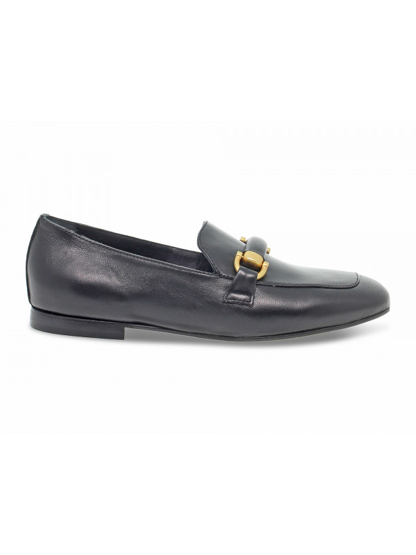 Scarpa bassa Poesie Veneziane GUCCI NEW DANDY in pelle nero e oro