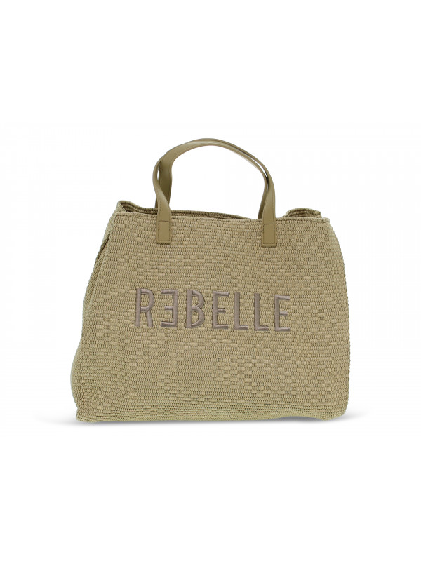 Shopping bag Rebelle ASHANTI SHOPPING S STRAW ROCK in raffia roccia
