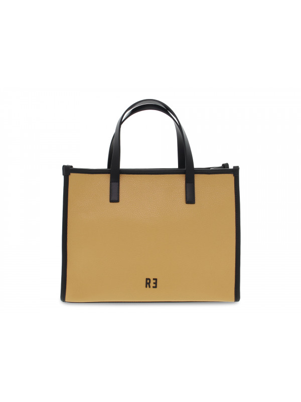 Shopping bag Rebelle ASTRA SHOPPING M DOLLARO AMBER in pelle senape e nero