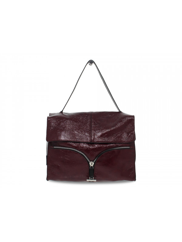 Borsa a tracolla Rebelle SATCHEL L NAPLAK in vernice prugna
