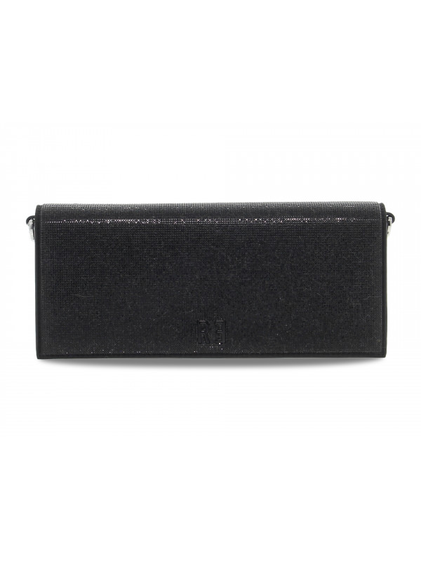 Pochette Rebelle CHER CLUTCH CELEBRITY STRASS in crystal nero