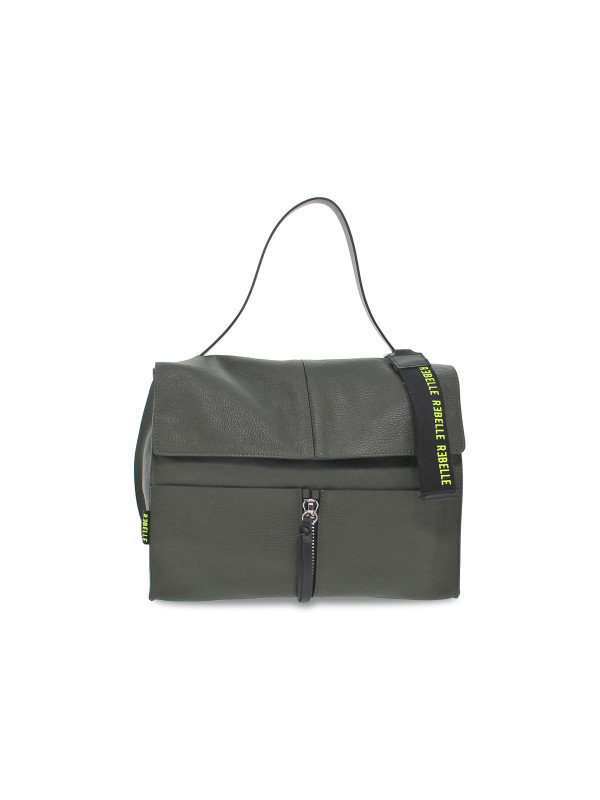 Borsa a tracolla Rebelle CLIO SATCHEL L DOLLARO in pelle verde scuro