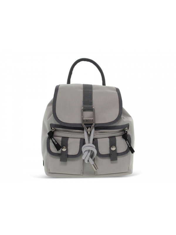 Zaino Rebelle DONNA BACKPACK NEON ECO NYLON in tessuto grigio chiaro e grigio scuro