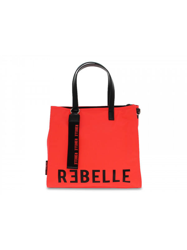 Shopping bag Rebelle ELECTRA NYLON MEDIA in nylon arancio e nero