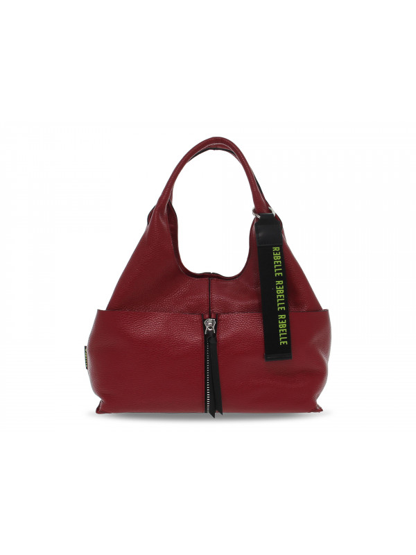 Shopping bag Rebelle NADIA SHOPPING DOLLARO in pelle rosso