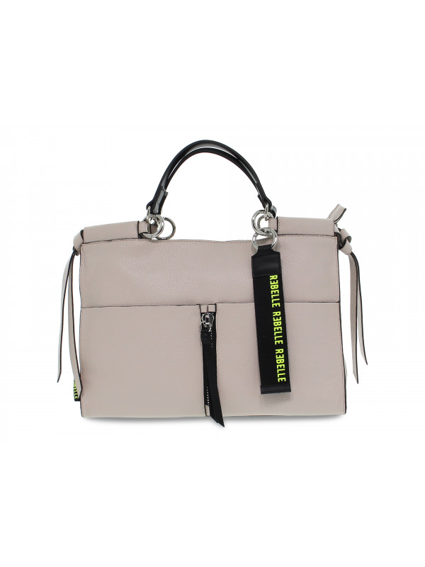 Borsa a mano Rebelle TABETHA HANDBAG DOLLARO ROCK in pelle avorio