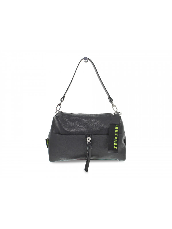 Borsa a mano Rebelle TECLA BAGUETTE HANDBAG DOLLARO SAUGE in pelle nero