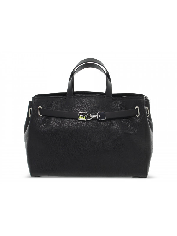 Borsa a mano Rebelle VALENTINA BIRKIN M SECRET DOLLARO in pelle nero