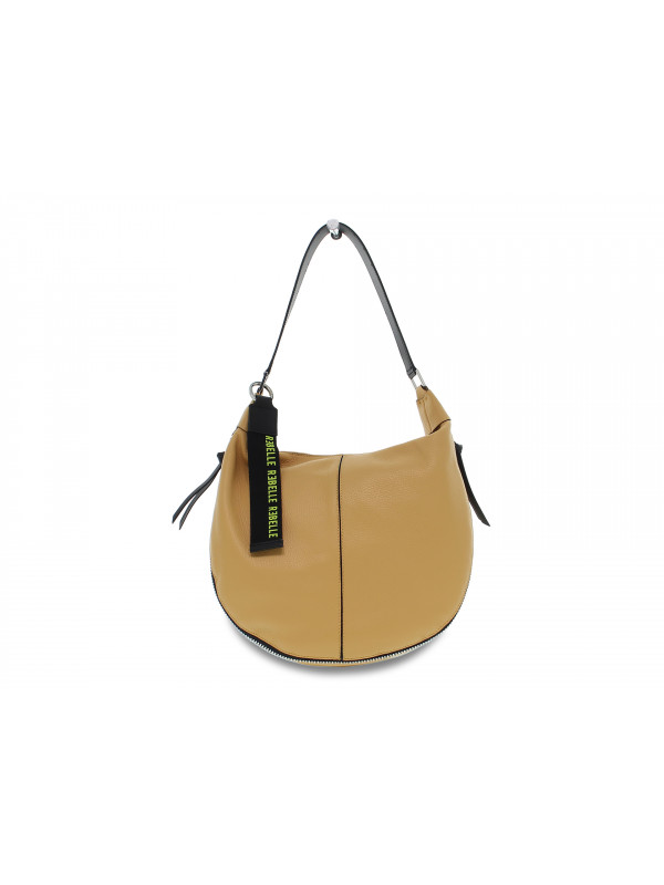 Borsa a tracolla Rebelle ZOE HOBO DOLLARO AMBER in pelle senape