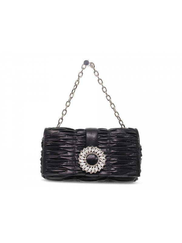 Borsa a mano Ermanno Scervino FLAP BAG IOLE in ecopelle nero