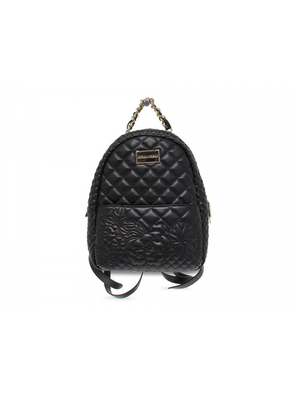 Zaino Ermanno Scervino BACKPACK GISELLE in ecopelle nero - Guidi Calzature  - Nuova Collezione Primavera Estate 2022 - Guidi Calzature