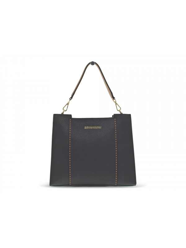 Borsa a tracolla Ermanno Scervino CROSSBODY TOTE MARIELLA in ecopelle nero e cuoio