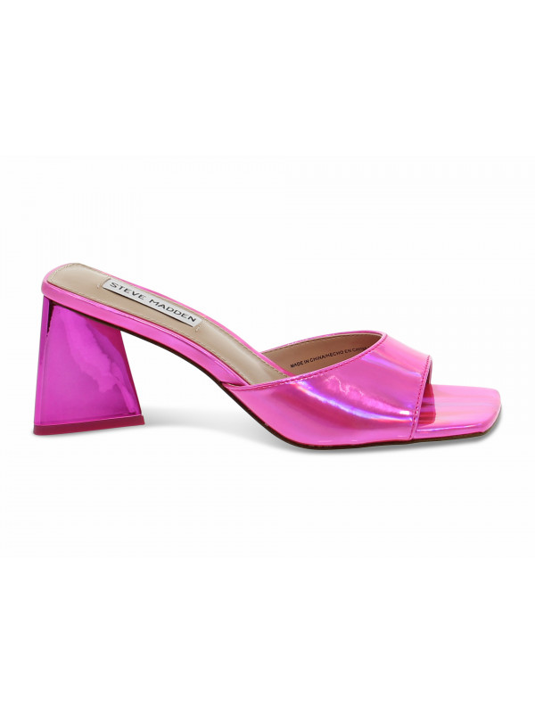 Sandalo con tacco Steve Madden MARCIE PINK in laminato fucsia fluo